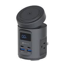 Klip Xtreme - Charging stand / battery charger - 65 Watt - Power DC Nema - Cellular phone / Laptop / Macbooks / Notebook / Tablet - Wireless - Para Smartphones - 7 in 1 Charger Station