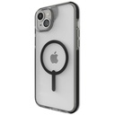 Funda Zagg Santa Cruz Snap Apple iPhone 14 Plus, 15 Plus- MagSafe - negro, transparente