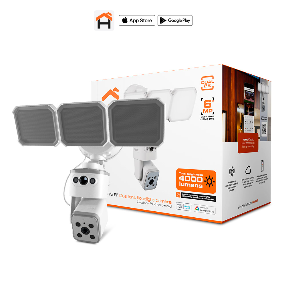 Cámara con reflector de doble lente Smart Wi-Fi