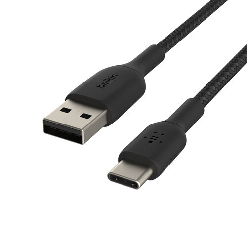 Belkin BoostCharge - Cable USB - 24 pin USB-C (M) a USB (M) - 1 m - negro