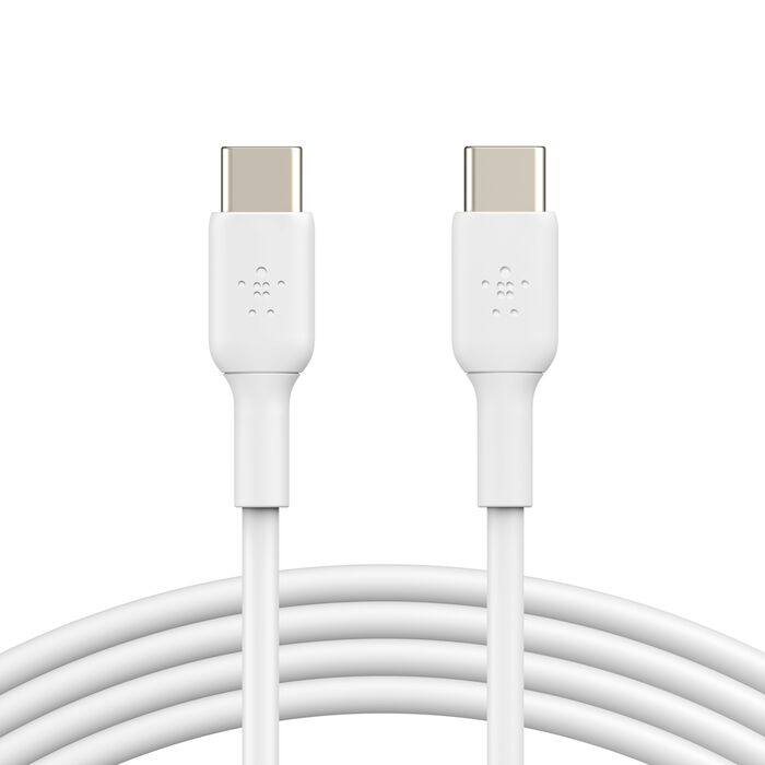 Belkin BoostCharge - Cable USB - 24 pin USB-C (M) a 24 pin USB-C (M) - 1 m - blanco