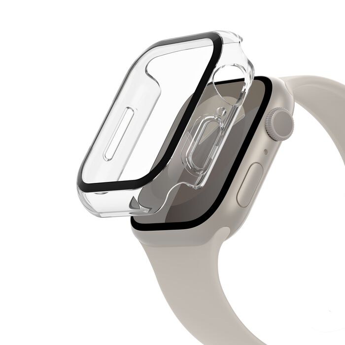 Protector de pantalla Belkin -  policarbonato, cristal templado (9H) - transparente - para Apple Watch (40 mm, 41 mm)