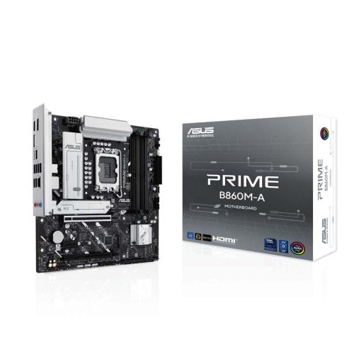 ASUS - PRIME B860M-A - Motherboard - Micro ATX - LGA 1851 - Intel B860 - para Core i9 / para Core i7 / para Core i5 / para Core i3 / para Celeron / para Pentium - Intel HD Graphics