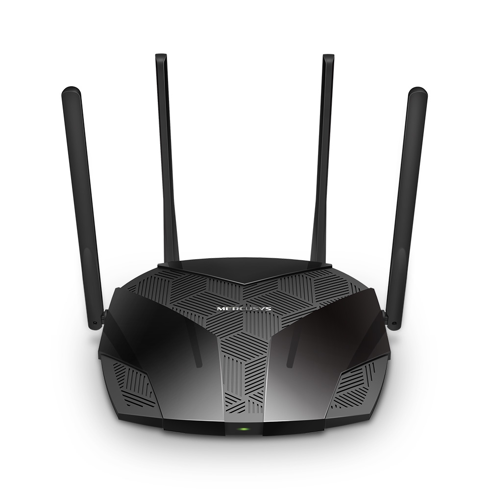 Mercusys MR70X V1 - Enrutador inalámbrico conmutador de 3 puertos - 1GbE - Wi-Fi 6 - Doble banda