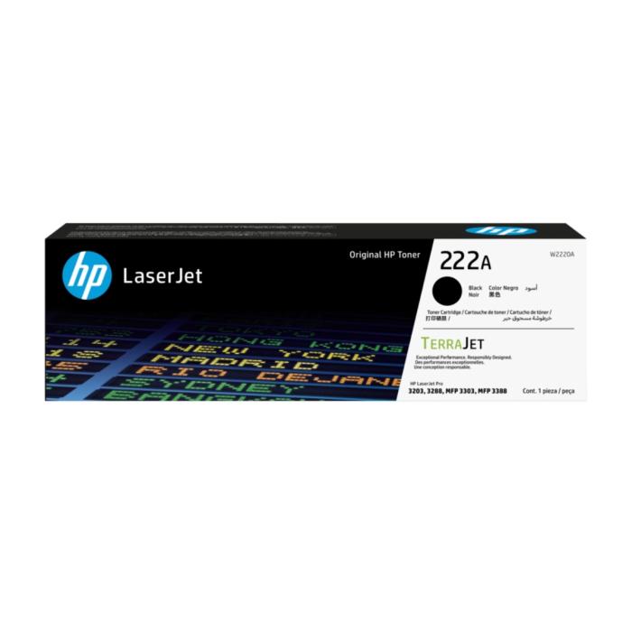 Toner HP 222A Negro para HP LaserJet Pro 3201-3204, 3288, 3303, 3388