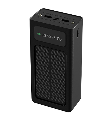 Xtech XPB-300 - Solar Power Bank - 24 pin USB-C / 4 pin USB Type A / 5 pin Micro-USB Type A - 24 pin USB-C / 4 pin USB Type A / 5 pin Micro-USB Type A - Lithium ion polymer - Para Universal - built-in charg cables30,000mAh