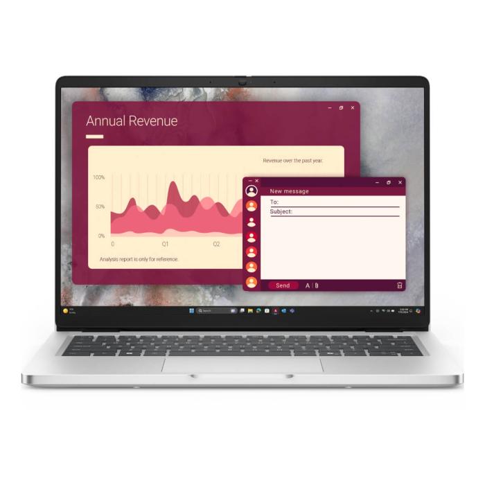 Dell Pro - Notebook - 14" - Intel Core Ultra 5 235U / 4.9 GHz - 16 GB - DDR5 SDRAM - 512 GB SSD - None - Integrated Intel Graphics - Windows 11 Pro - Silver - Spanish - 3-year warranty