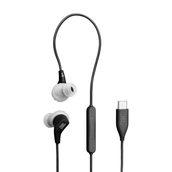 Audífonos Deportivos JBL Endurance Run 3C USB-C, JBL Pure Bass, IP65 - Negro