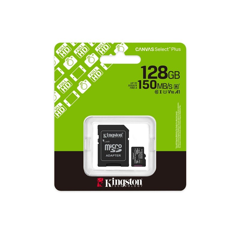 Kingston - Flash memory card - microSDHC - 128GB microSDXC Canvas Select