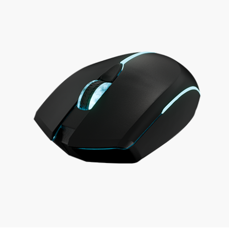 Xtech - XTM-318 - Mouse - 2.4 GHz - Wireless - Black - 4 buttons with Light 3200 dpi