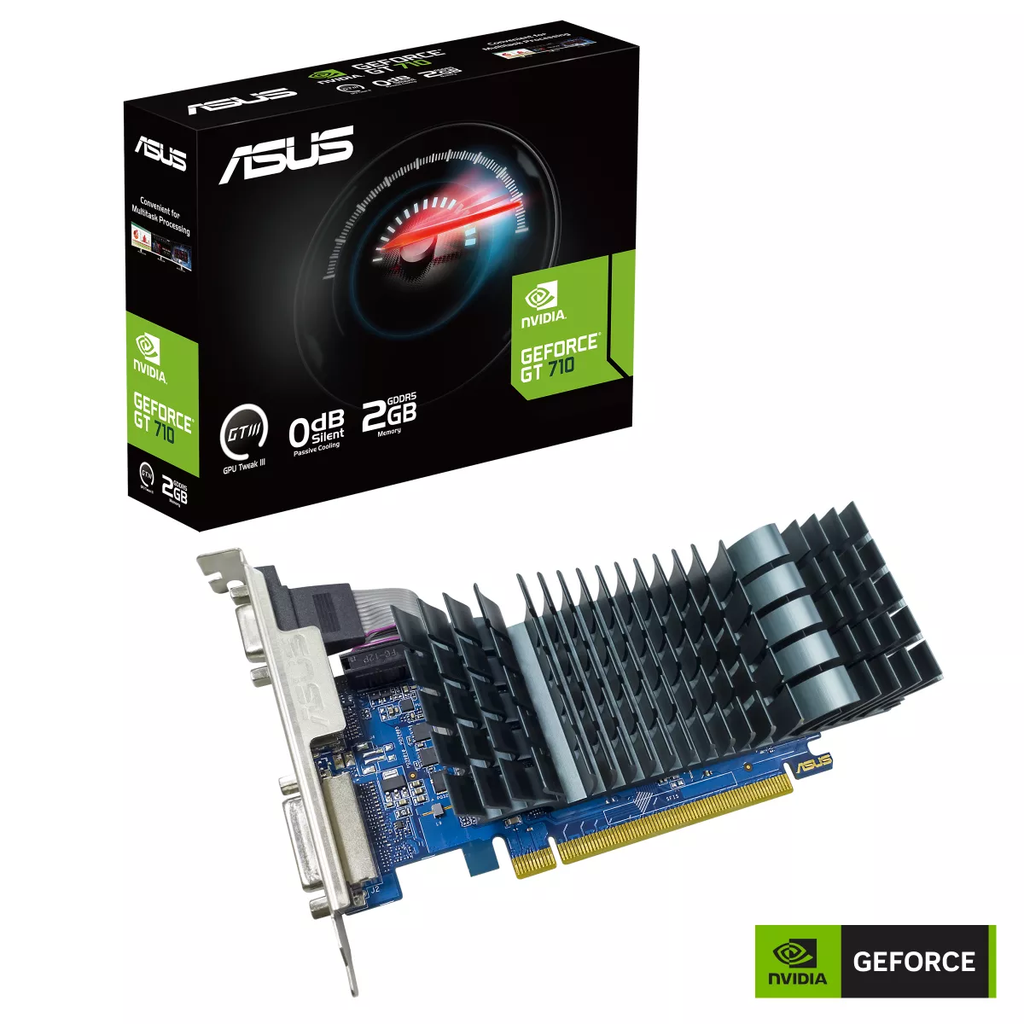ASUS - GT710-SL-2GD5-BRK-EVO - PCI Express 2.0 - NVIDIA GeForce GT 710 - GDDR5 SDRAM