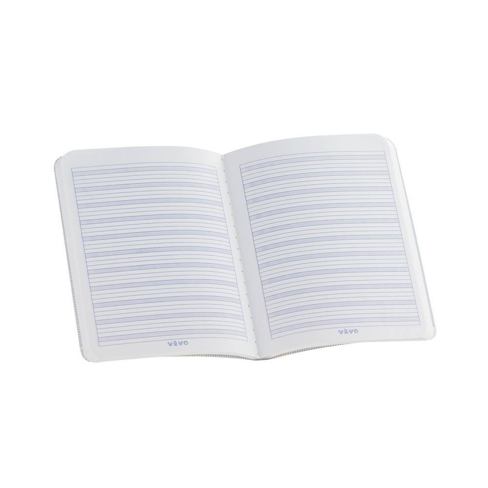 CUADERNO COSIDO VIVO 100H PEQUEÑO 239968 DOBLE LINEA