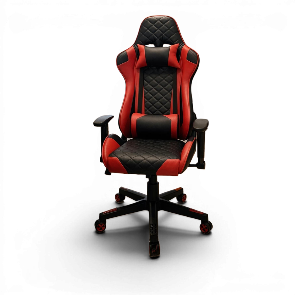 Silla gamer D109 Rojo/Negro con reposapies