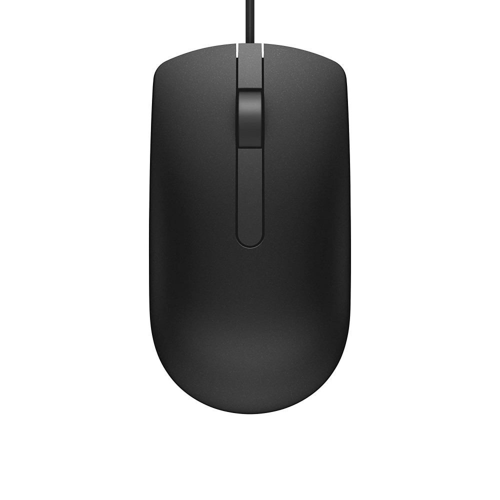 Mouse Dell MS116  óptico - 3 botones  - cableado - USB - negro - para Chromebook 3120; Latitude 3301, 5300, 5401; Precision Mobile Workstation 3540, 5520