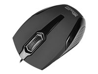 Mouse Klip Xtreme KMO-120BK óptico USB Para diestro y zurdo Color Negro