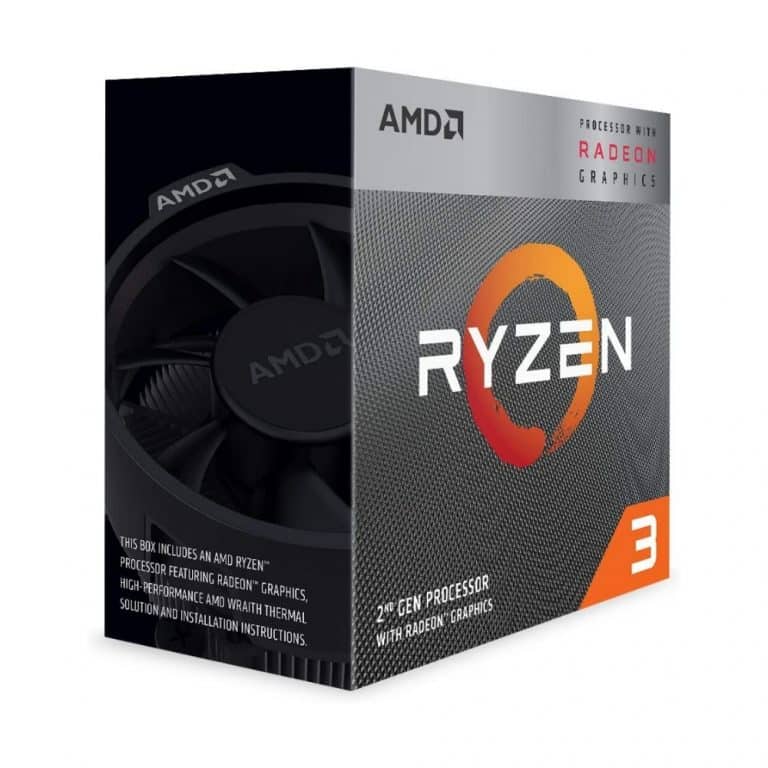 Procesador AMD Ryzen 3 3200G - 3.6 GHz - 4 núcleos  - 4 hilos - 4 MB caché - Socket AM4 - Caja