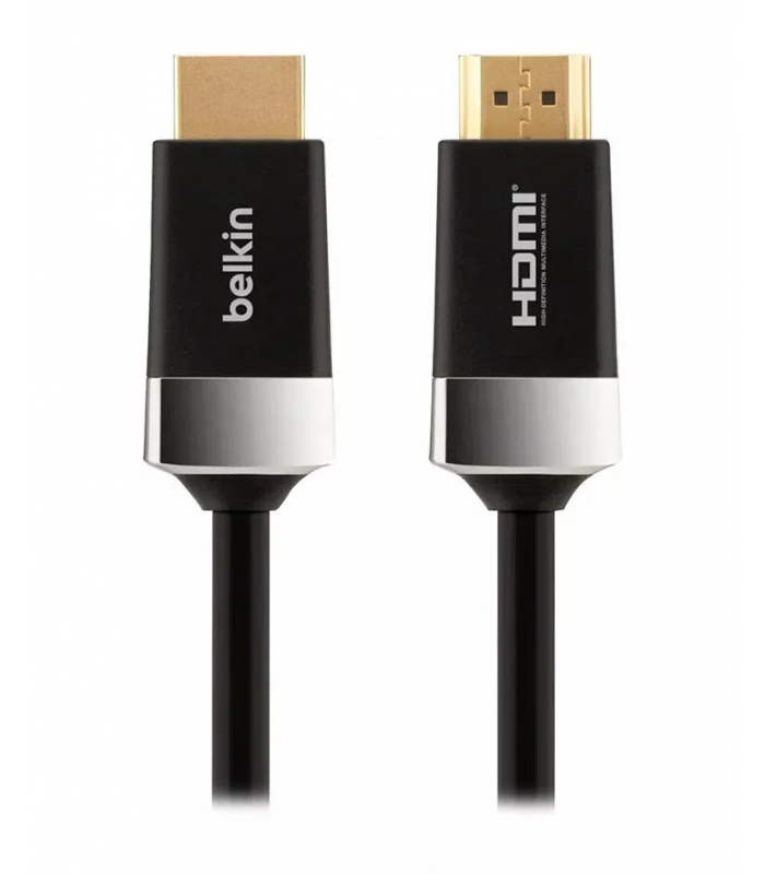 Cable Belkin High Speed HDMI-HDMI con  cable Ethernet - HDMI (M) a HDMI (M) - 2 m - triple blindado - compatibilidad con 4K
