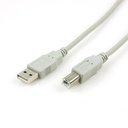 Cable Xtech USB a USB Tipo B 1.8 Mts Color Blanco
