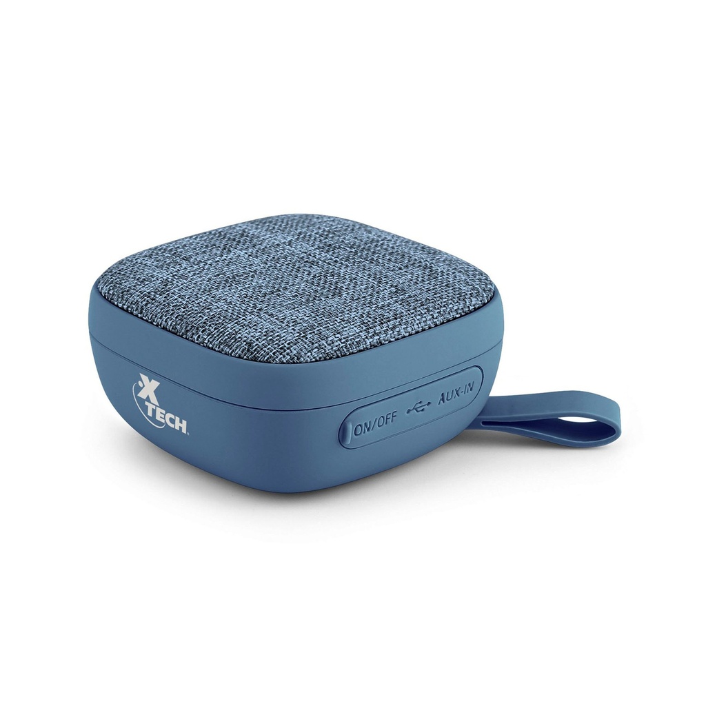 Mini Parlante portátil YES con Bluetooth y Micrófono color azul | Xtech