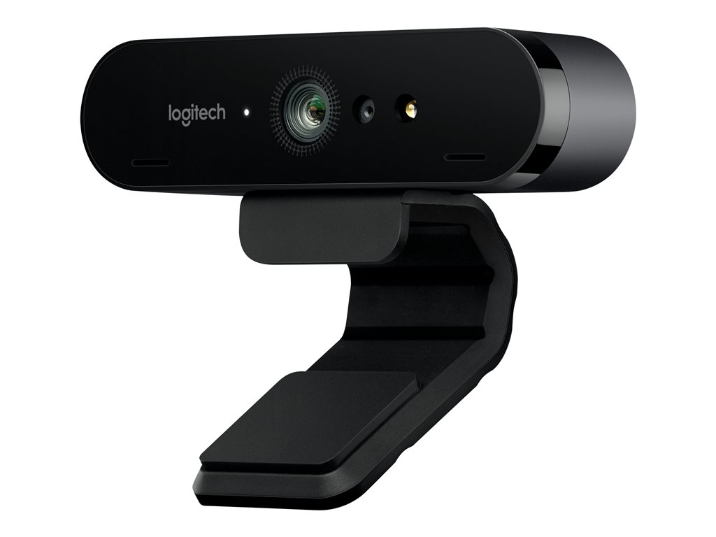 Cámara web Logitech BRIO HD con sensores ópticos e infrarrojos