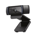Cámara web Logitech C920 1920 x 1080 HD con dos micrófonos Color negro