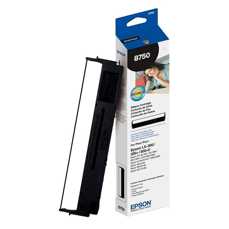 Cinta Epson (8750) FX80/80+, LX800, 810 Y 300 en negro