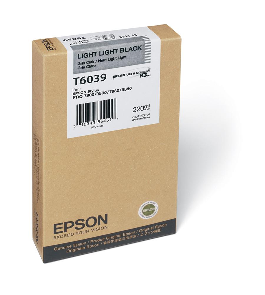 Cartucho de tinta Epson Negro Claro claro T6039 7800 7880 9800 9880