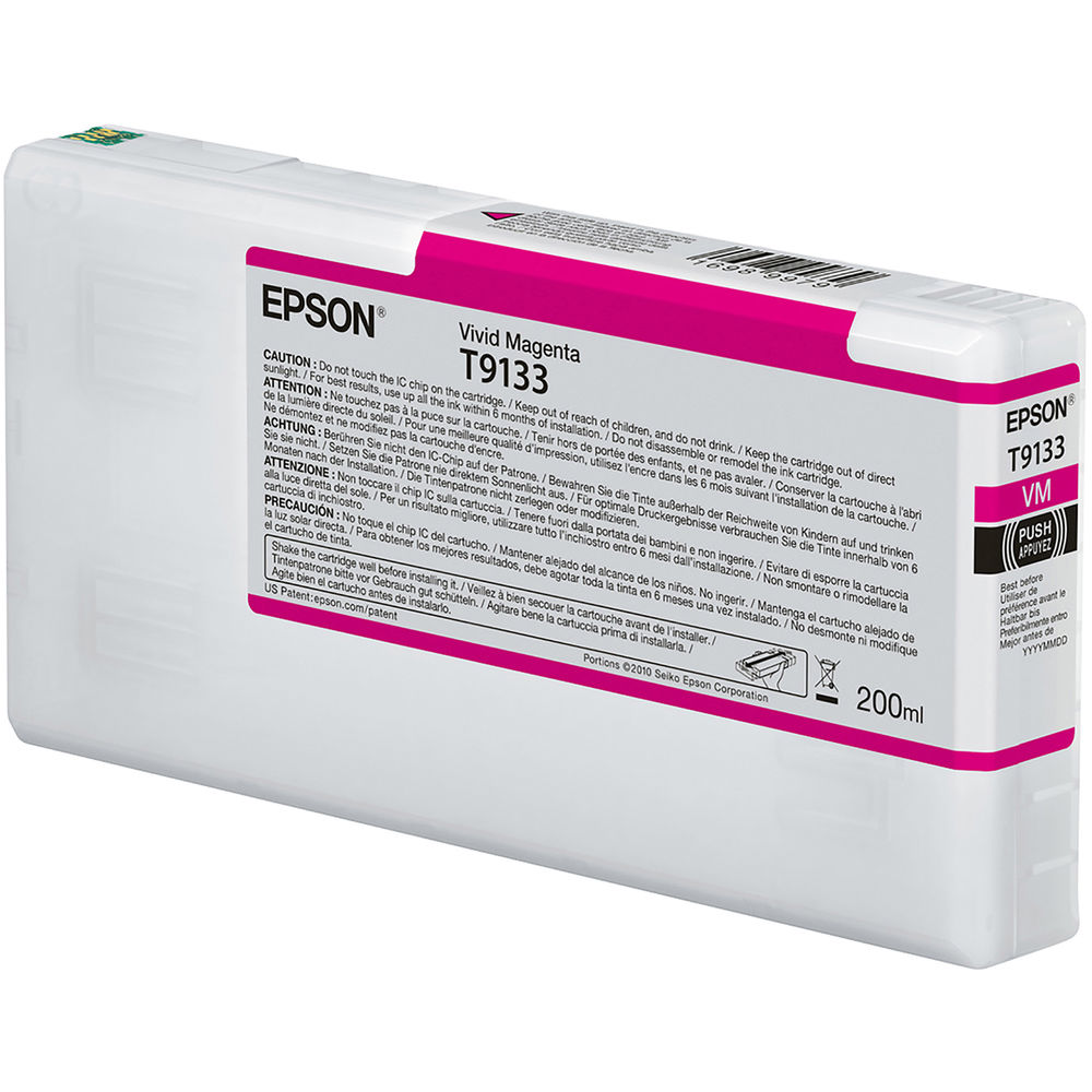 Cartucho de tinta Epson Magenta Vívido T9133 200 ml