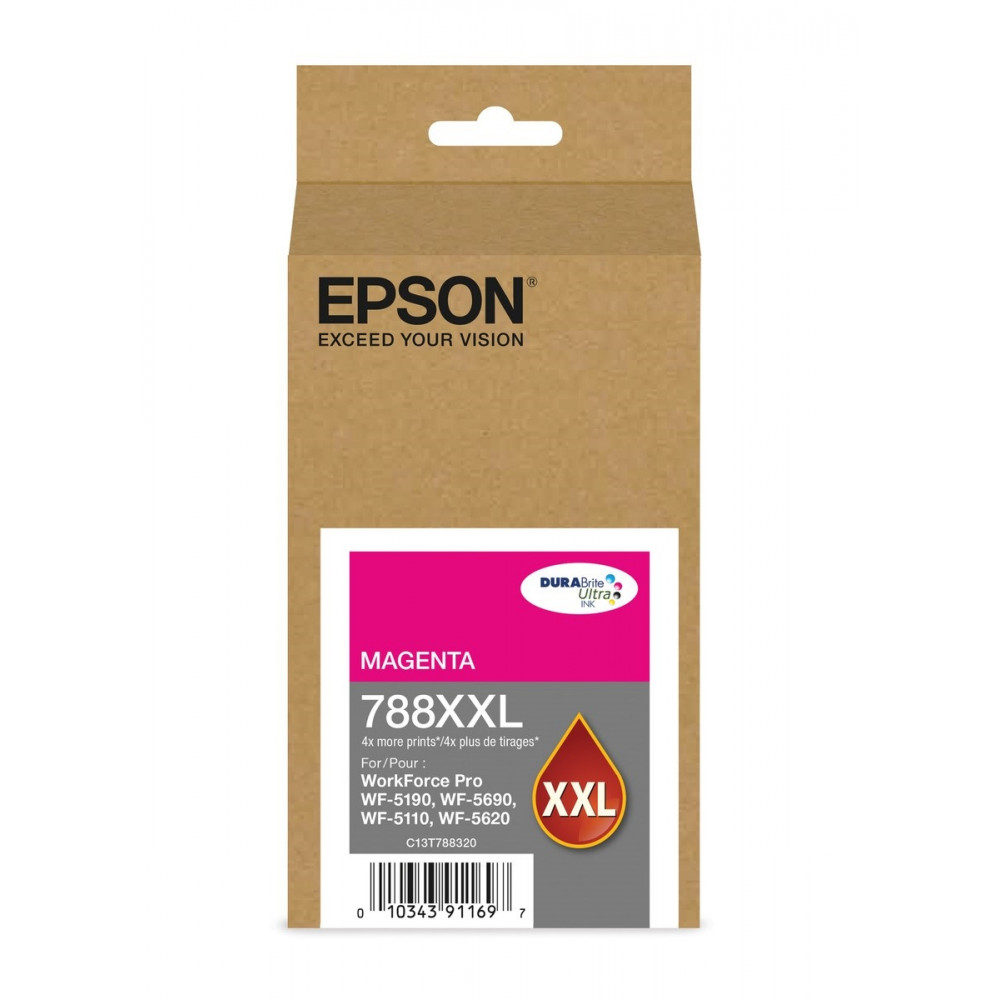 Cartucho de tinta Epson Magenta (788XXL) de 34ml WF-5190 WF-5690