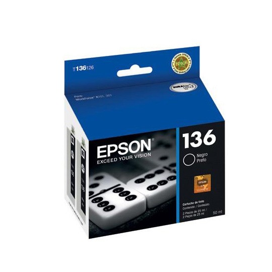 Cartucho de tinta Epson Negro 136 WorkForce