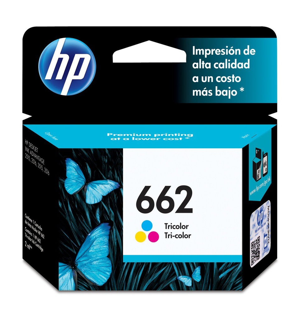 Tinta HP Color (662) 2515 3515 1015 1515 3545 4545 2545 2645