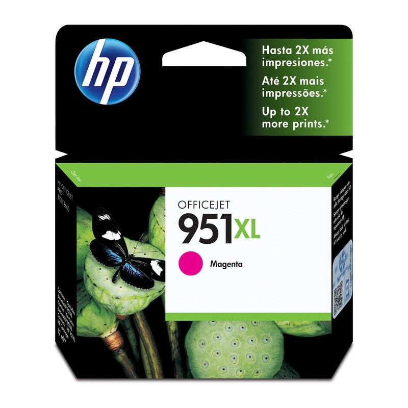 Tinta HP Magenta (951XL) 251, 276, 8100, 600 N911, 8610, 8615, 8616, 8620, 8625, 8630, 8640