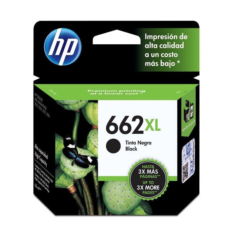 Tinta HP Negro (662XL) 2515 3515 1015 1515 3545 4545 2545 2645