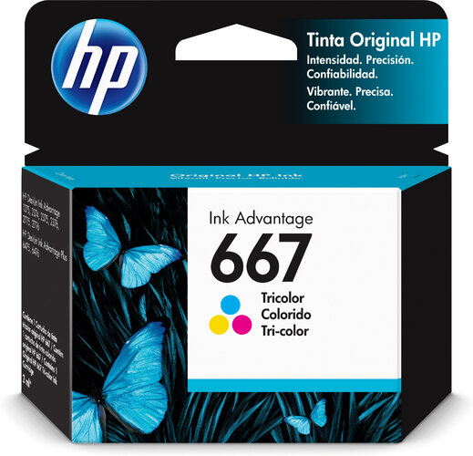 Tinta HP Color (667)Deskjet Ink Advantage 6000, 6400,1200,2300,2700,4100