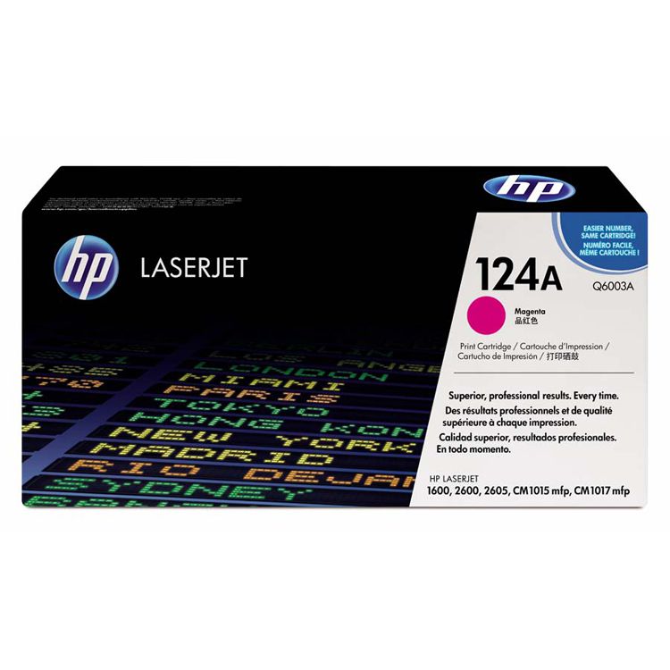 Tóner HP Magenta (124A) 1600, 2600n, 2605, 2605dn, 2605dtn, CM1015 MFP, CM1017 MFP