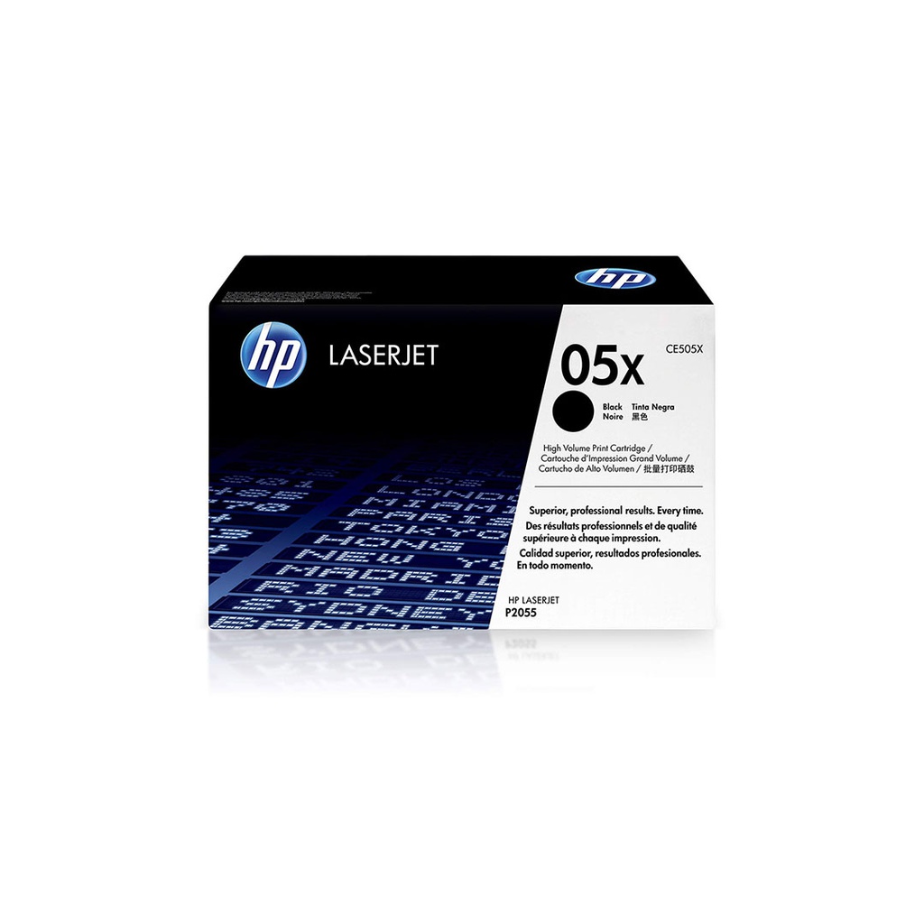 Tóner HP Negro (05X) Alto Rendimient 2055