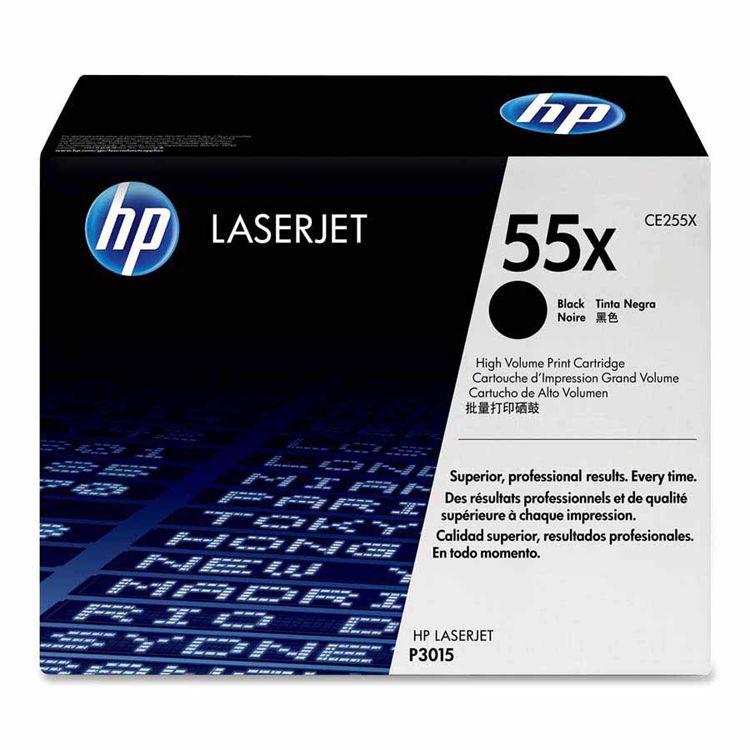Tóner HP Negro (55X) 3015/n/dn/x M521dn