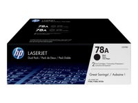 Tóner HP Negro 78A Paquete de 2 Tóner HP Negro (78A) 1536 1606 M1536, P1566, P1607, P1608, P1609