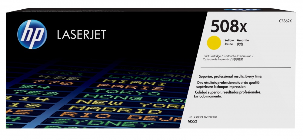 Tóner HP Yellow 508X M553n M553dn M553x 