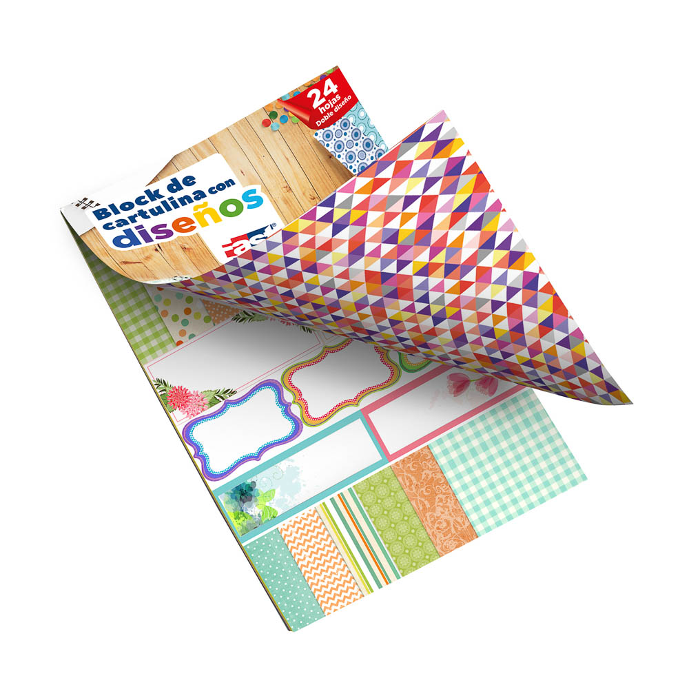 BLOCK DE CARTULINA C/DISEÑO FAST 150 G. 