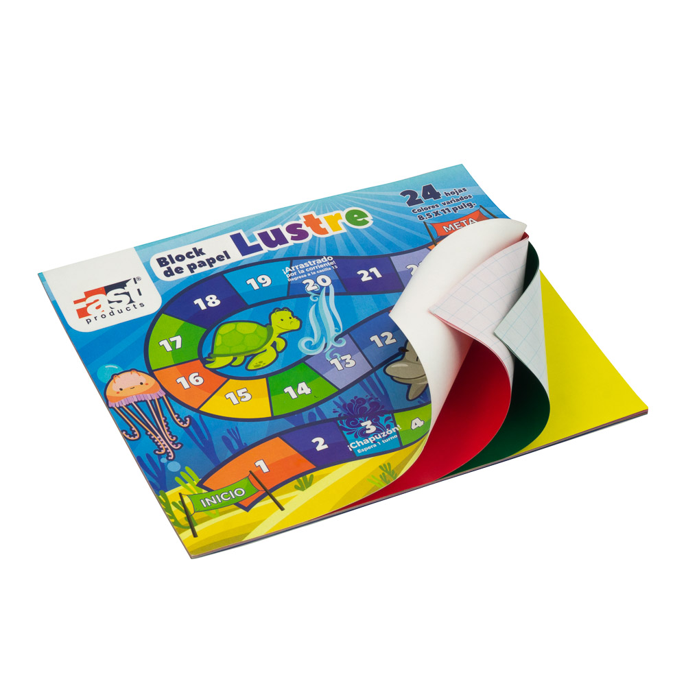 BLOCK PAPEL LUSTRE FAST 24 HOJAS CARTA 