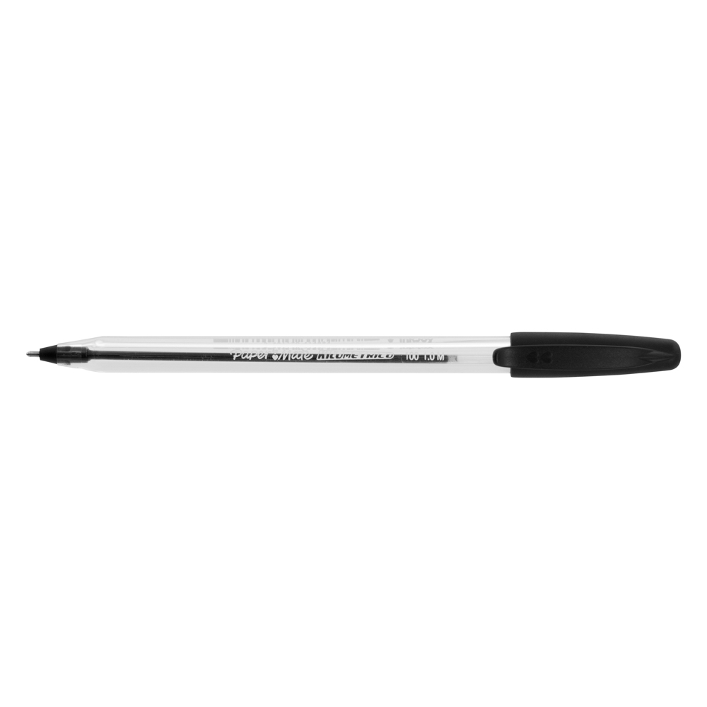 BOLIGRAFO PAPER MATE KILOMETRICO 100 CAJA 12 UNIDADES NEGRO CAJA 12U.