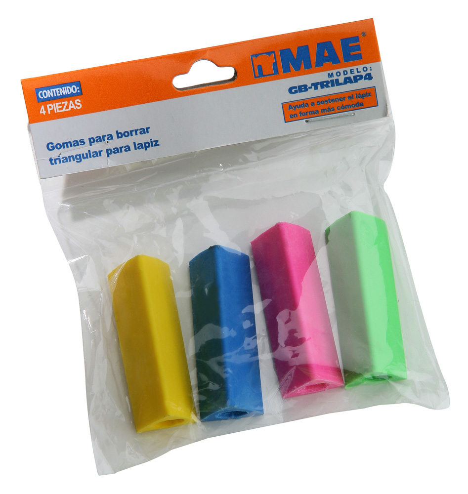 BORRADOR MAE TRIANGULAR BOLSA CON 4 UDS. 