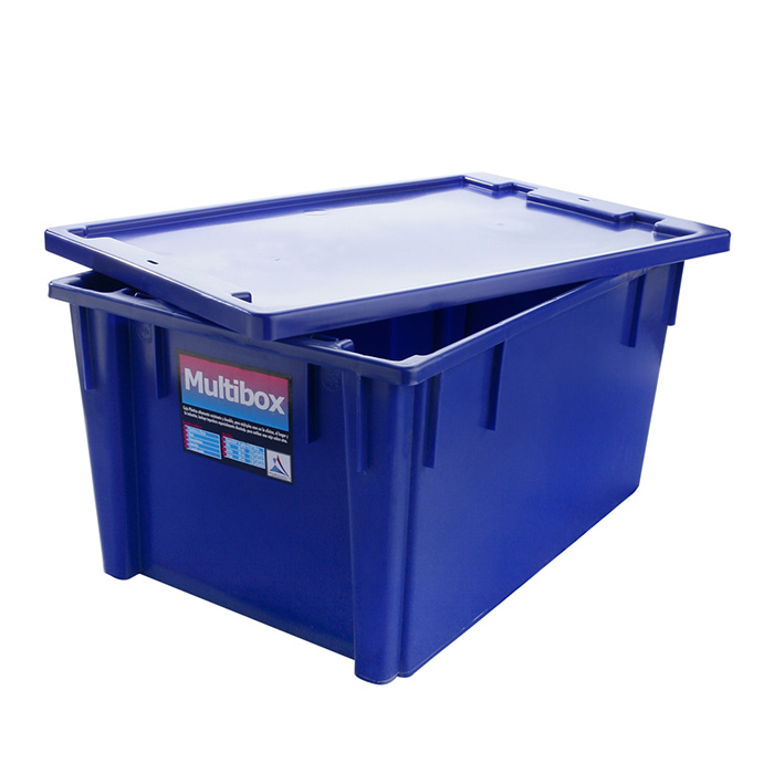 CAJA PARA ARCHIVO MULTIBOX PLASTICA AZUL
