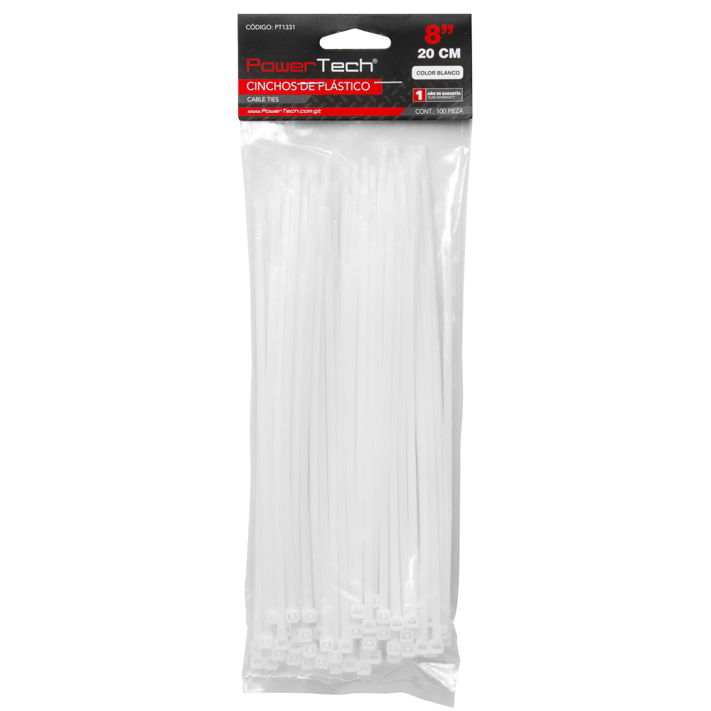 CINCHO PLASTICO POWER TECH 20CM BX100