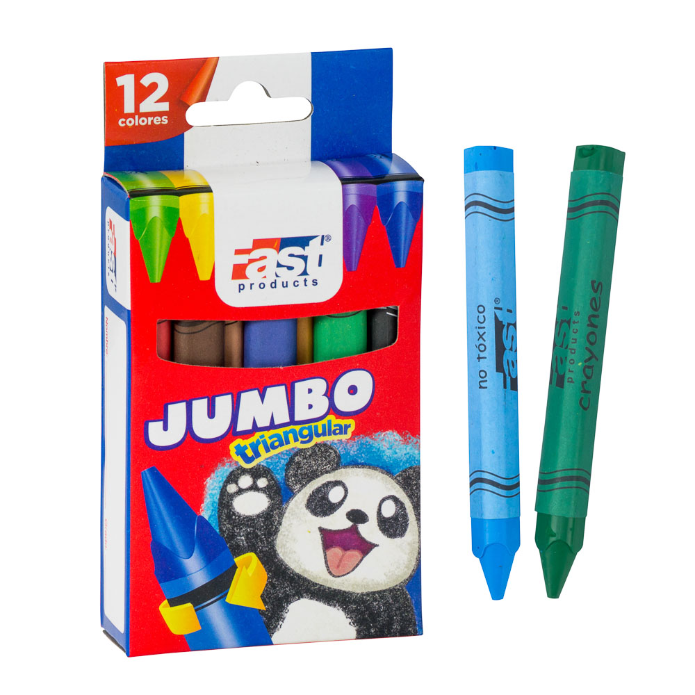 Crayon de Cera fast T212 Triangular 12 C 