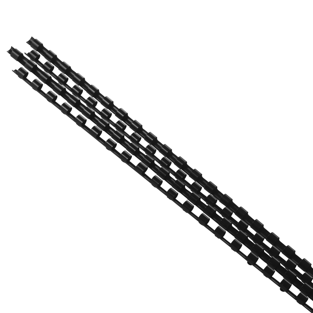 ESPIRALES FAST NEGRO 06MM (1/4") P/20 H. 38 ANILLOS