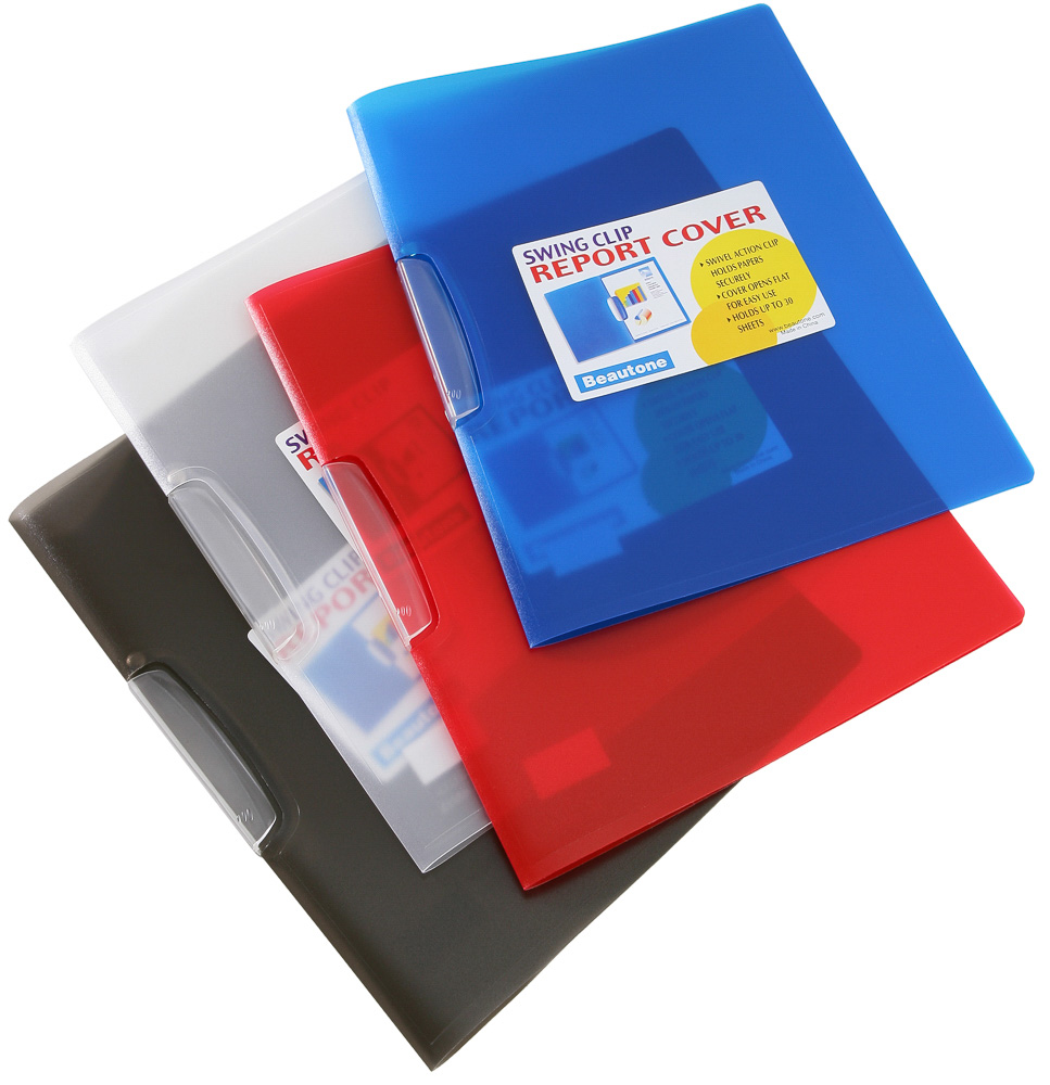Folder Clip Lateral Beautone Carta Rojo 