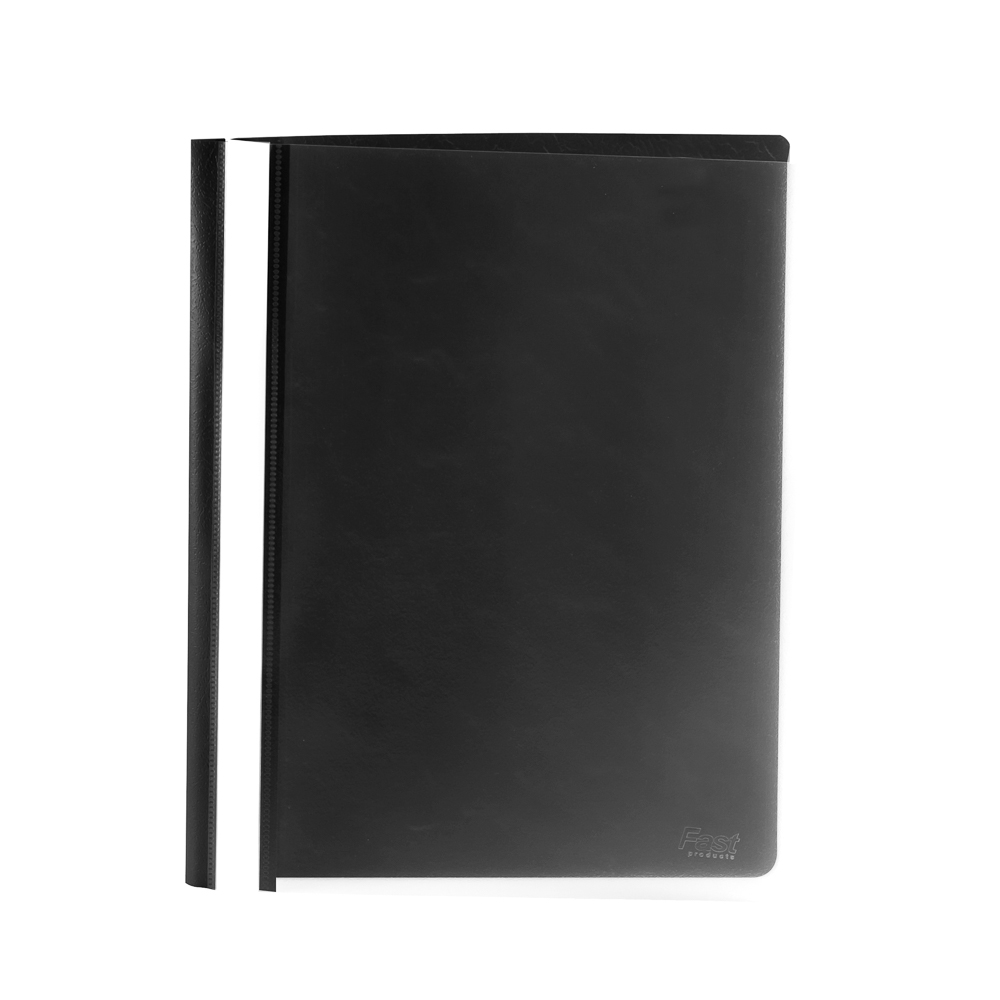 FOLDER PLASTICO FAST T/CARTA NEGRO 