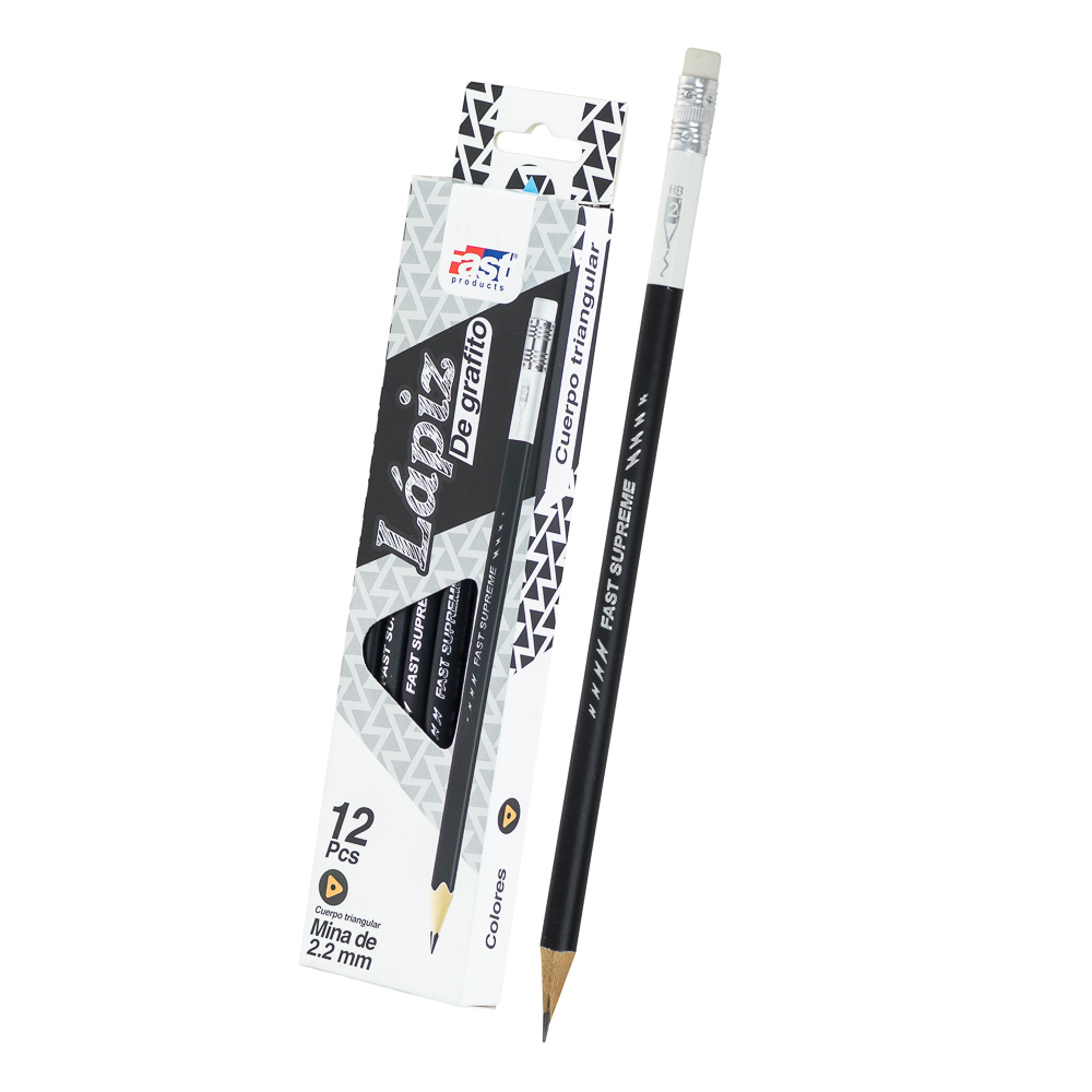 LAPIZ FAST TRIANGULAR NEGRO 